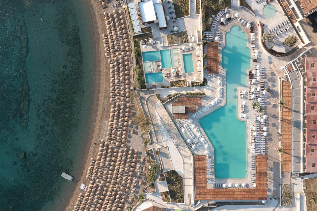 Helea Lifestyle Beach Resort Kallithéa Esterno foto Aerial view of the hotel