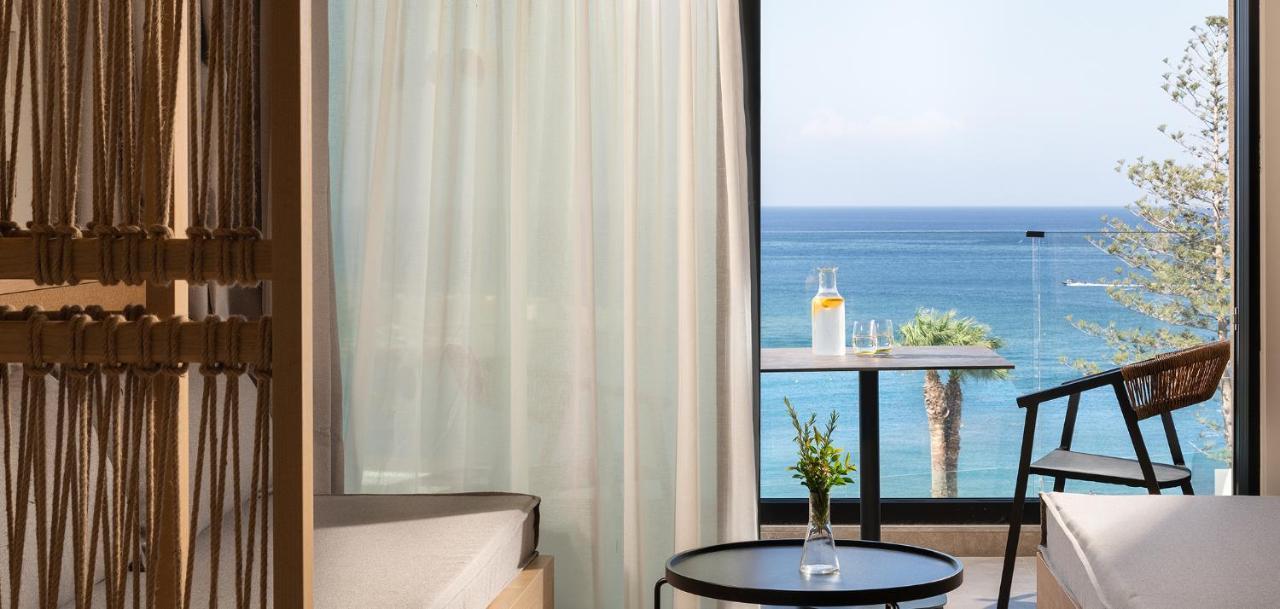 Helea Lifestyle Beach Resort Kallithéa Esterno foto Sea view from a room at the hotel