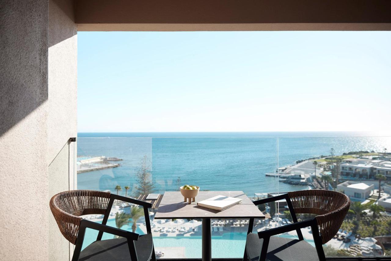 Helea Lifestyle Beach Resort Kallithéa Esterno foto View from the balcony of a suite
